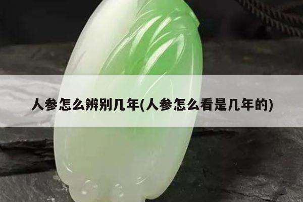 人参怎么辨别几年(人参怎么看是几年的)