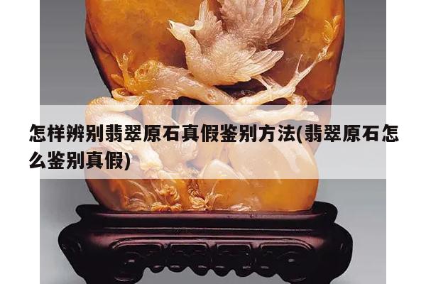怎样辨别翡翠原石真假鉴别方法(翡翠原石怎么鉴别真假)