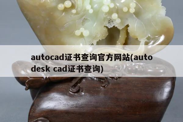 autocad证书查询官方网站(autodesk cad证书查询)