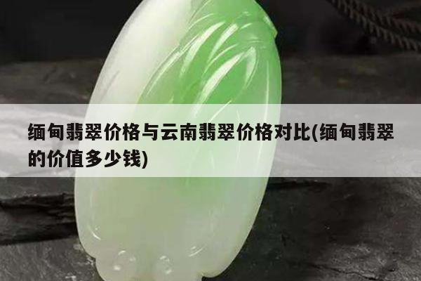 缅甸翡翠价格与云南翡翠价格对比(缅甸翡翠的价值多少钱)
