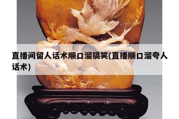 直播间留人话术顺口溜搞笑(直播顺口溜夸人话术)