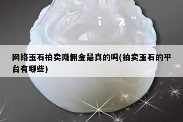 网络玉石拍卖赚佣金是真的吗(拍卖玉石的平台有哪些)