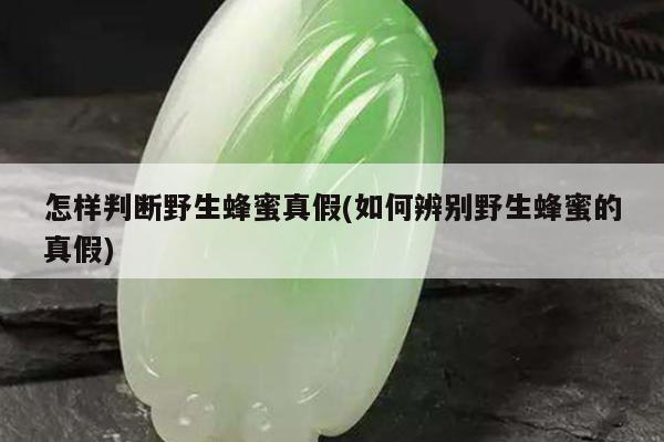 怎样判断野生蜂蜜真假(如何辨别野生蜂蜜的真假)