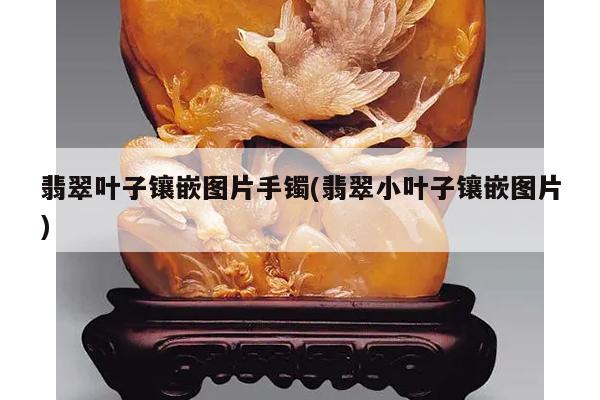 翡翠叶子镶嵌图片手镯(翡翠小叶子镶嵌图片)