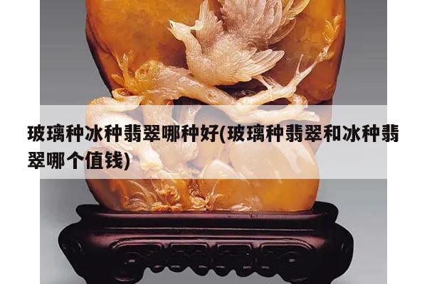 玻璃种冰种翡翠哪种好(玻璃种翡翠和冰种翡翠哪个值钱)