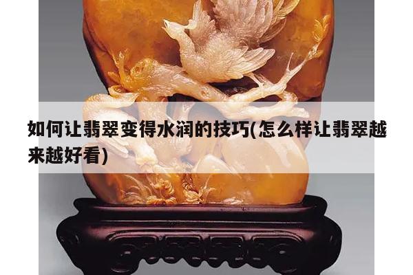如何让翡翠变得水润的技巧(怎么样让翡翠越来越好看)