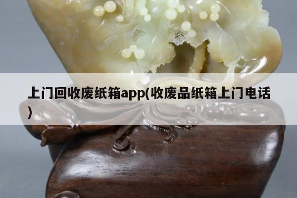 上门回收废纸箱app(收废品纸箱上门电话)