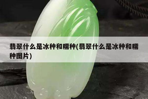 翡翠什么是冰种和糯种(翡翠什么是冰种和糯种图片)