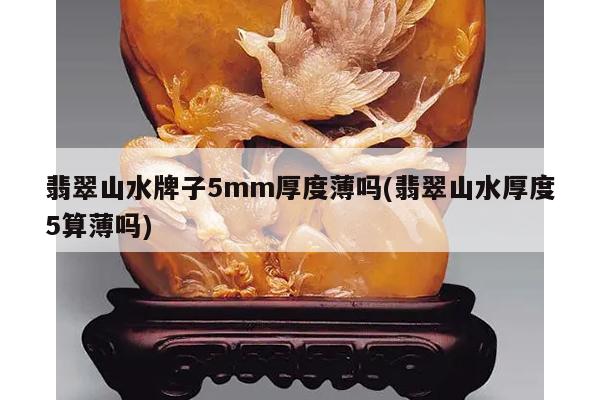 翡翠山水牌子5mm厚度薄吗(翡翠山水厚度5算薄吗)