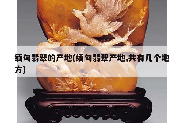 缅甸翡翠的产地(缅甸翡翠产地,共有几个地方)