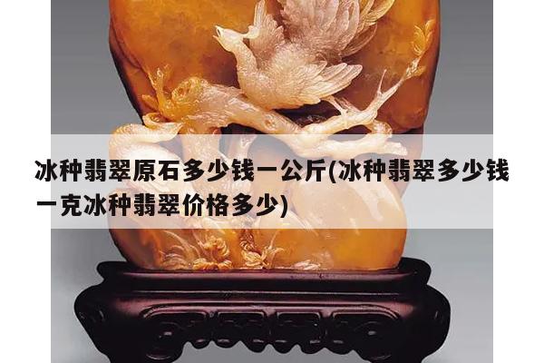 冰种翡翠原石多少钱一公斤(冰种翡翠多少钱一克冰种翡翠价格多少)