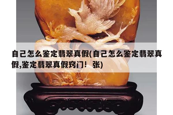 自己怎么鉴定翡翠真假(自己怎么鉴定翡翠真假,鉴定翡翠真假窍门! 张)