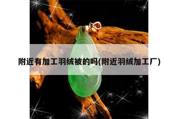 附近有加工羽绒被的吗(附近羽绒加工厂)