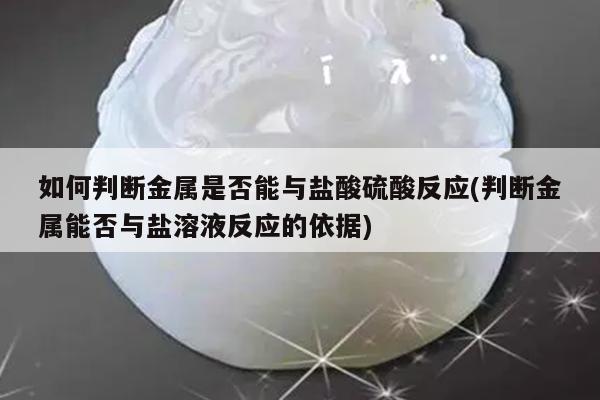 如何判断金属是否能与盐酸硫酸反应(判断金属能否与盐溶液反应的依据)