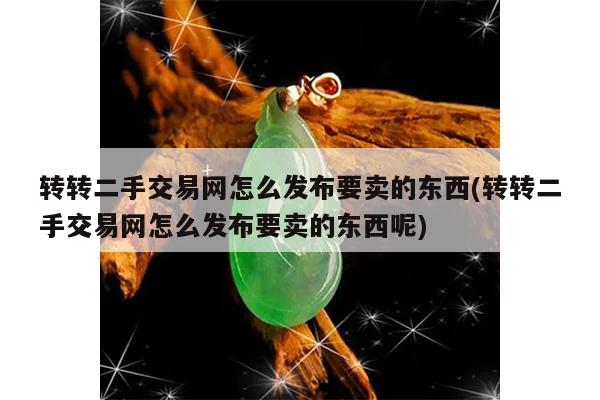 转转二手交易网怎么发布要卖的东西(转转二手交易网怎么发布要卖的东西呢)