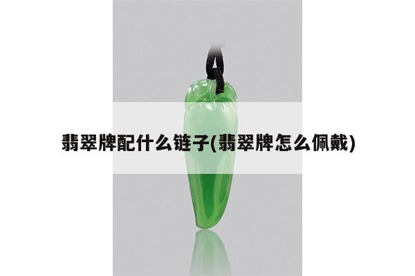 翡翠牌配什么链子(翡翠牌怎么佩戴)