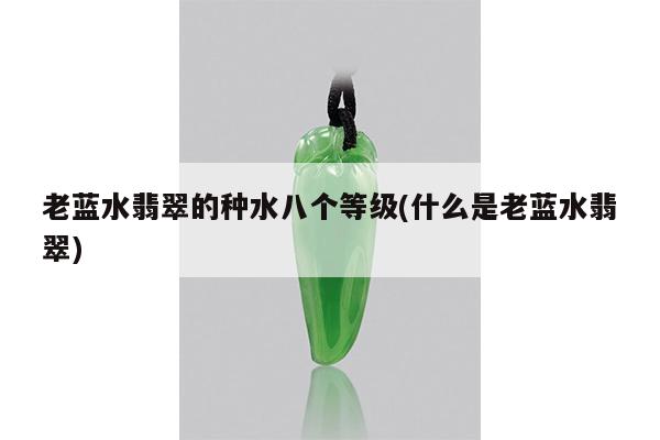 老蓝水翡翠的种水八个等级(什么是老蓝水翡翠)