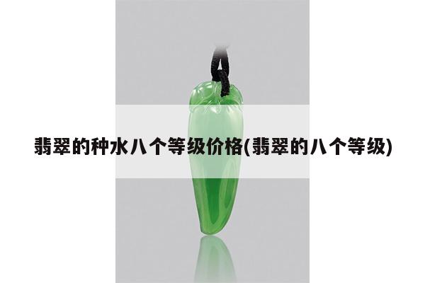 翡翠的种水八个等级价格(翡翠的八个等级)
