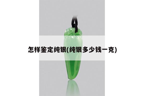 怎样鉴定纯银(纯银多少钱一克)
