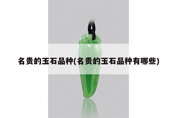 名贵的玉石品种(名贵的玉石品种有哪些)