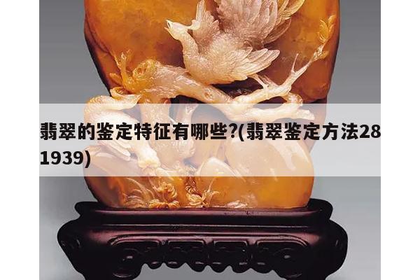 翡翠的鉴定特征有哪些?(翡翠鉴定方法281939)
