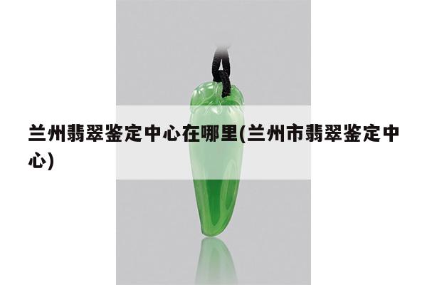 兰州翡翠鉴定中心在哪里(兰州市翡翠鉴定中心)
