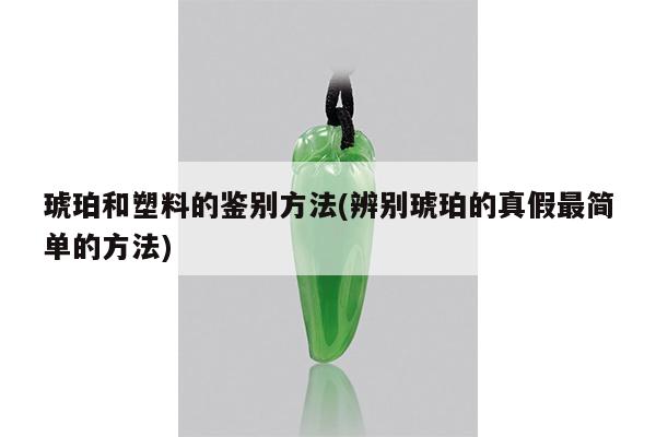 琥珀和塑料的鉴别方法(辨别琥珀的真假最简单的方法)