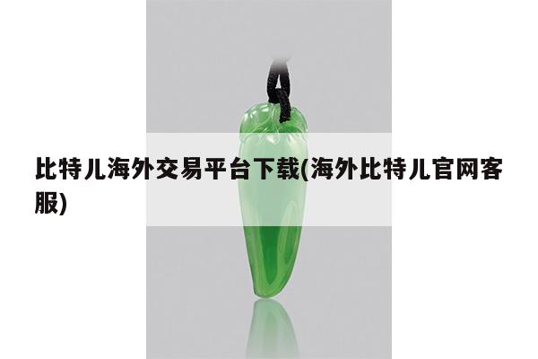 比特儿海外交易平台下载(海外比特儿官网客服)