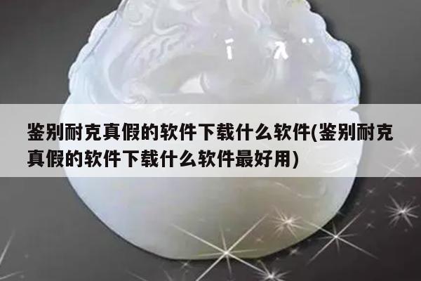 鉴别耐克真假的软件下载什么软件(鉴别耐克真假的软件下载什么软件最好用)