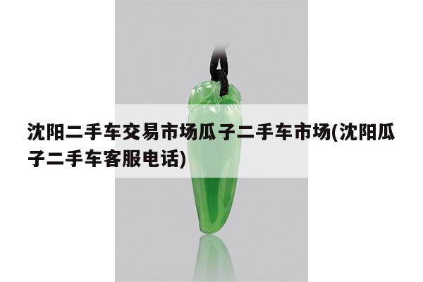 沈阳二手车交易市场瓜子二手车市场(沈阳瓜子二手车客服电话)