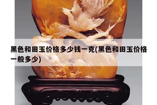 黑色和田玉价格多少钱一克(黑色和田玉价格一般多少)