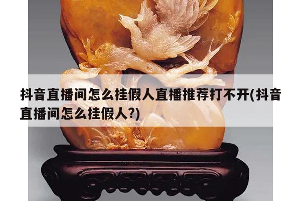 抖音直播间怎么挂假人直播推荐打不开(抖音直播间怎么挂假人?)