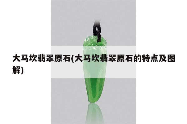大马坎翡翠原石(大马坎翡翠原石的特点及图解)