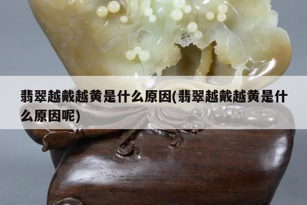 翡翠越戴越黄是什么原因(翡翠越戴越黄是什么原因呢)