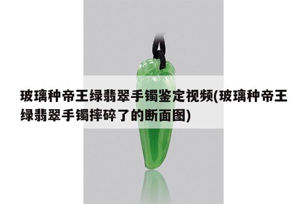 玻璃种帝王绿翡翠手镯鉴定视频(玻璃种帝王绿翡翠手镯摔碎了的断面图)
