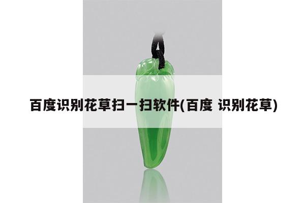 百度识别花草扫一扫软件(百度 识别花草)