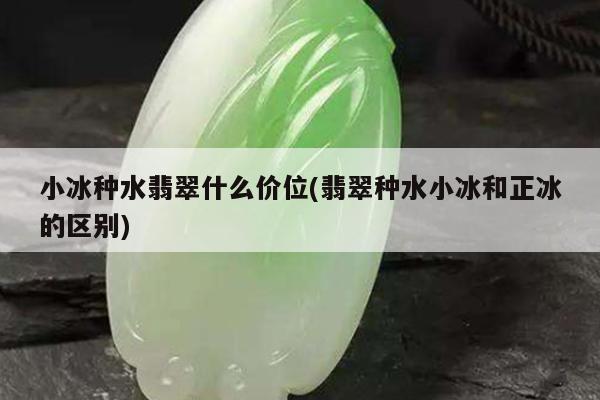 小冰种水翡翠什么价位(翡翠种水小冰和正冰的区别)
