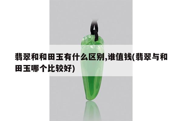 翡翠和和田玉有什么区别,谁值钱(翡翠与和田玉哪个比较好)
