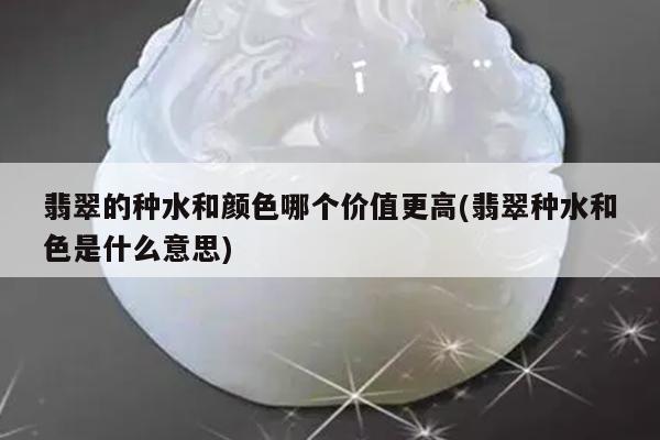 翡翠的种水和颜色哪个价值更高(翡翠种水和色是什么意思)