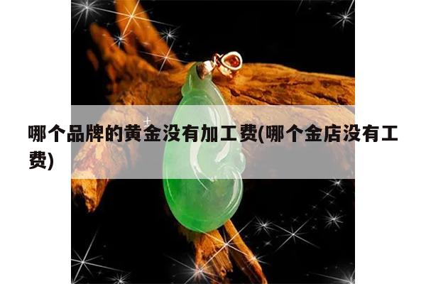 哪个品牌的黄金没有加工费(哪个金店没有工费)
