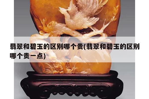 翡翠和碧玉的区别哪个贵(翡翠和碧玉的区别哪个贵一点)
