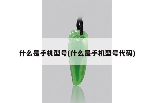 什么是手机型号(什么是手机型号代码)