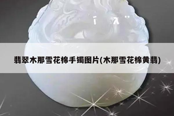 翡翠木那雪花棉手镯图片(木那雪花棉黄翡)