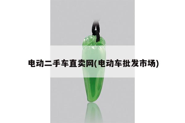 电动二手车直卖网(电动车批发市场)