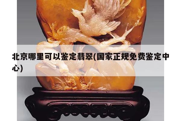 北京哪里可以鉴定翡翠(国家正规免费鉴定中心)