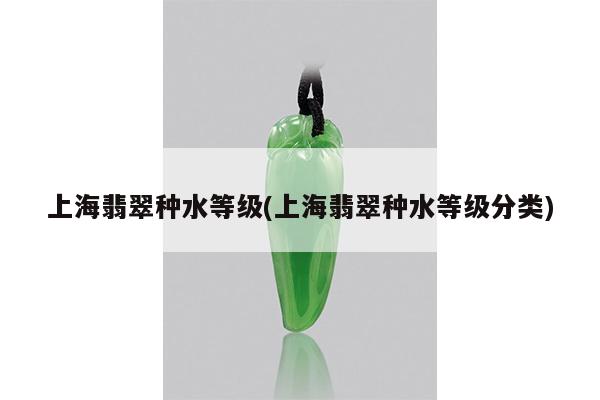 上海翡翠种水等级(上海翡翠种水等级分类)