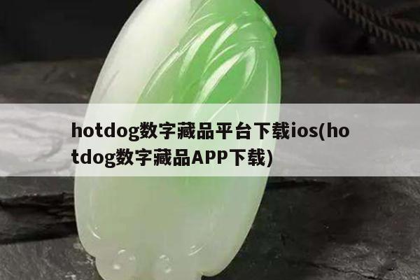 hotdog数字藏品平台下载ios(hotdog数字藏品APP下载)