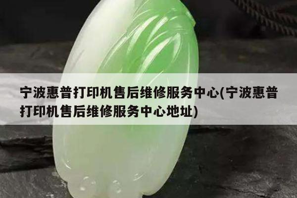 宁波惠普打印机售后维修服务中心(宁波惠普打印机售后维修服务中心地址)