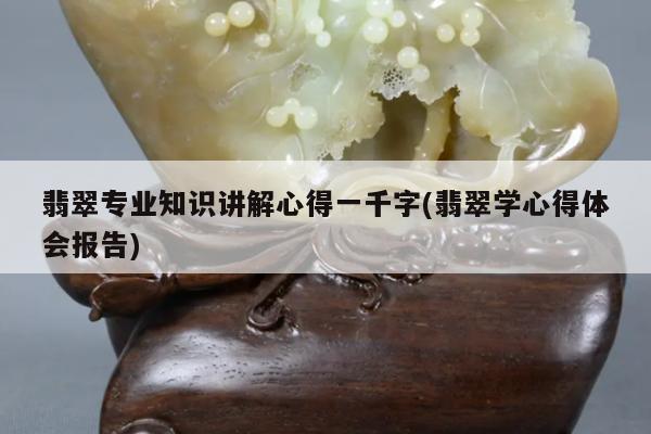 翡翠专业知识讲解心得一千字(翡翠学心得体会报告)