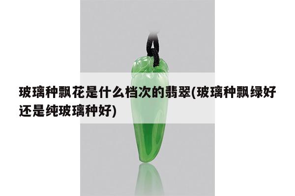 玻璃种飘花是什么档次的翡翠(玻璃种飘绿好还是纯玻璃种好)